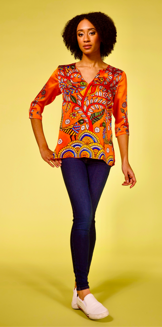 Tejasvi: The Fitted Tunic  Definition: Vibrant