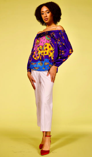 Maya: The Off-the-Shoulder Blouse Definition: Magical Mystical Power - Yaatra Print